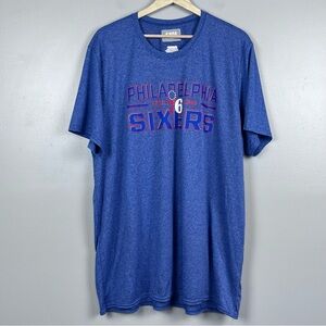 NBA Men's Philadelphia 76 Sixers Graphic Print Tee Shirt Size 2XL; Basketball